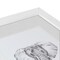 ArtToFrames Collage Photo Picture Frame with 4 - 2.5x3.5 inch Openings, Framed in White with Over 62 Mat Color Options and Regular Glass (CSM-3966-20)